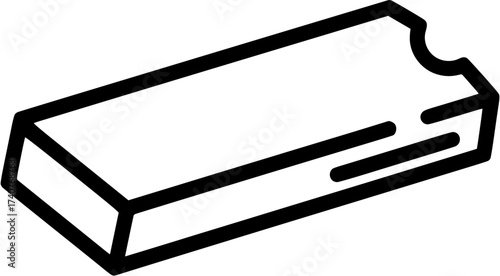 Illustration of a protein bar, a convenient snack for energy and muscle recovery

