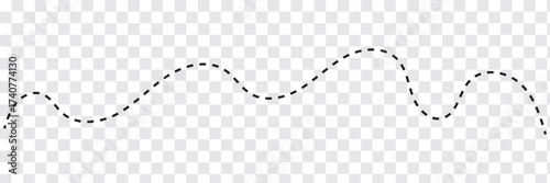 Long squiggle dashed line