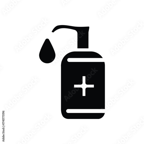 Soap Dispenser solid icon vector design good for web or mobile app
