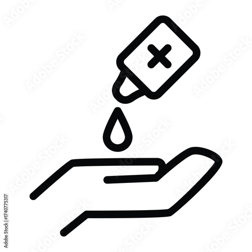 hygiene and health safety practices outline icon vector design good for web or mobile app