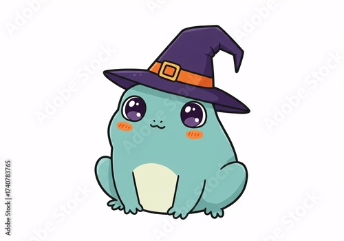 Cute Witch Frog