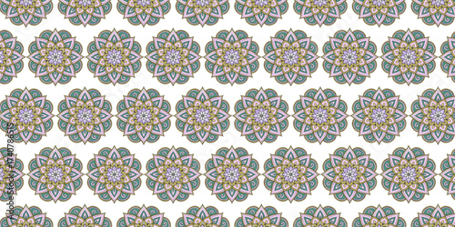 kat Abstract Ethnic art. Seamless pattem in tribal, folk embroidery, and Mexican style. Aztec geometric art omament print Design for carpet, coverwallpaper, wrapping, fabric, clothin