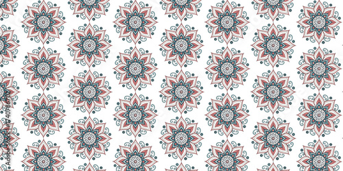 kat Abstract Ethnic art. Seamless pattem in tribal, folk embroidery, and Mexican style. Aztec geometric art omament print Design for carpet, coverwallpaper, wrapping, fabric, clothin