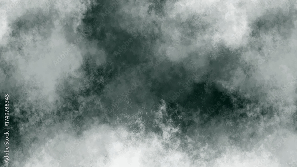 Fototapeta premium Abstract smoky cloud texture with soft white and dark gray tones blending seamlessly. Atmospheric misty pattern resembling fog or vapor movement, ideal for backgrounds and digital art.