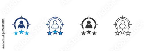 Talent Icon Set Multiple Style Collection