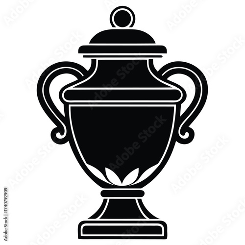 urn vector icon on white background