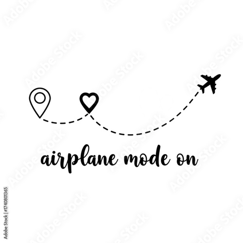 Embark on your next adventure with this charming airplane mode on design, perfect for travelers and wanderlusters.