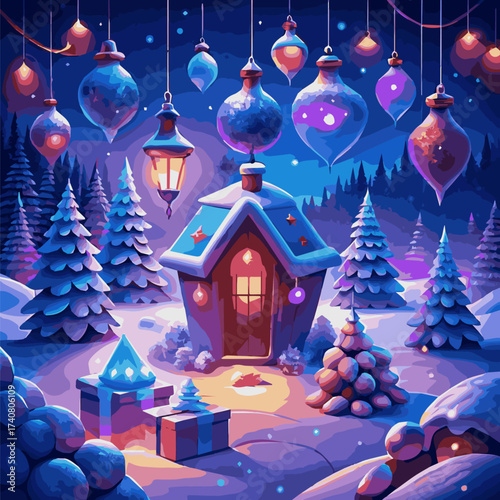 A vector of winter icon design Art 