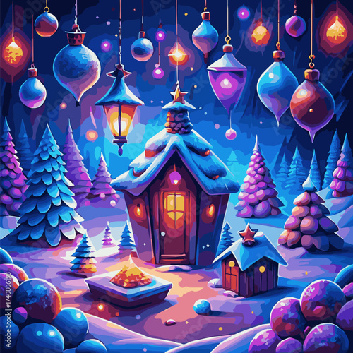 A vector of winter icon design Art & Illustration