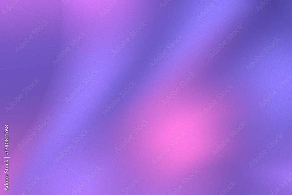 Fototapeta premium Soft violet–pink gradient with gentle grain, smooth blur, and flowing light waves for modern backdrops.