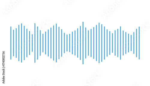 Music sound sign. future technology concept. voice assistant and voice recognition. voice recording microphone wave lines for concept