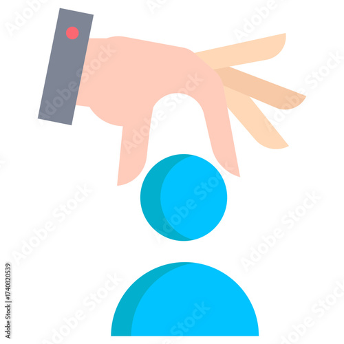 choose pic flat icon design