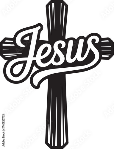Christians Jesus cross T-shirt design