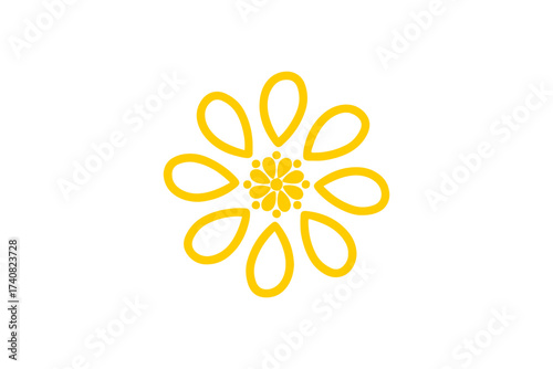 abstract flower logo