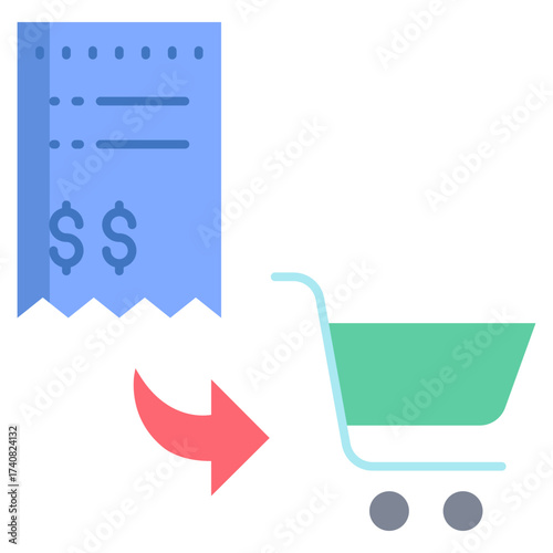  payments bills flat icon design