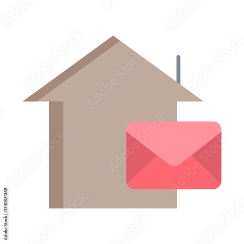 post flat icon design