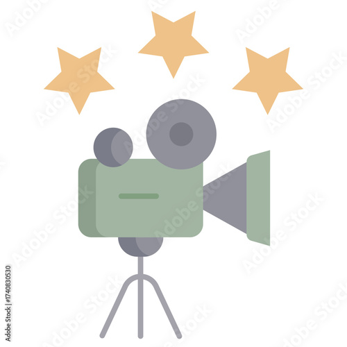 cinema direction flat icon design