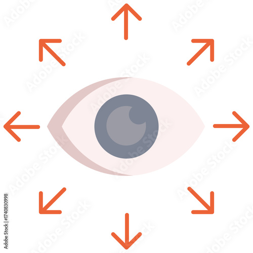 vision flat icon design
