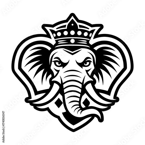 Pack of Glyph Style Elephant Symbols 


