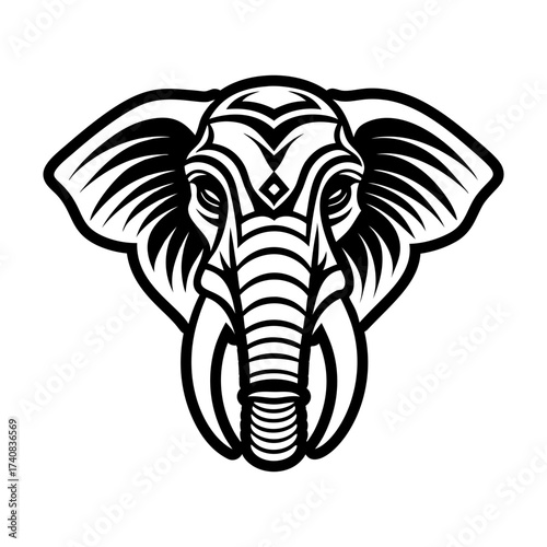 Pack of Glyph Style Elephant Symbols 


