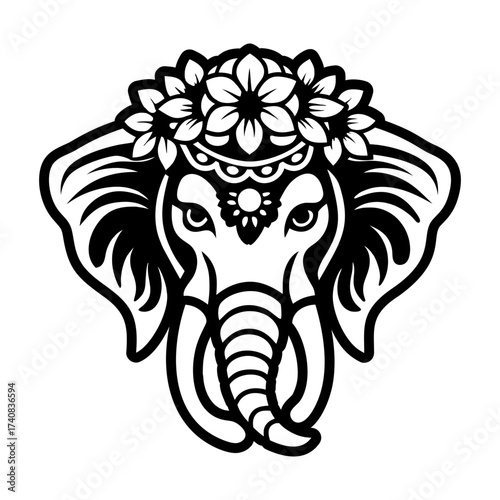 Pack of Glyph Style Elephant Symbols 



