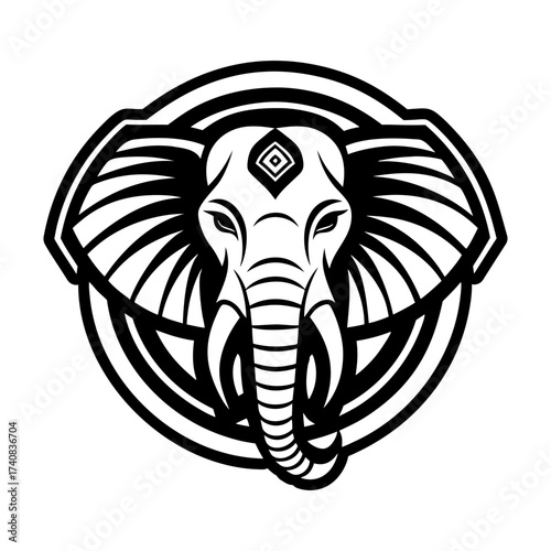 Pack of Glyph Style Elephant Symbols 


