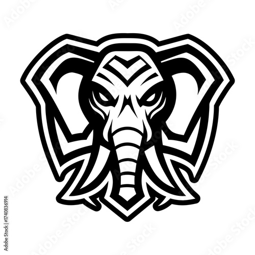 Collection of Glyph Style Elephant Logos 

