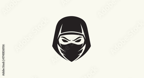 black and white mask