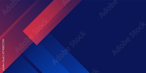 simple red blue abstract background with gaming style for banner and event