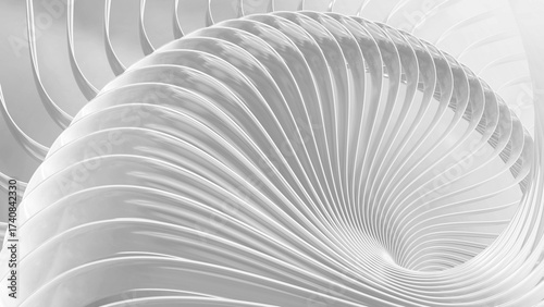 Abstract  striped background, wavy pink stripes pattern, interesting spiral architectural minimal wallpaper.