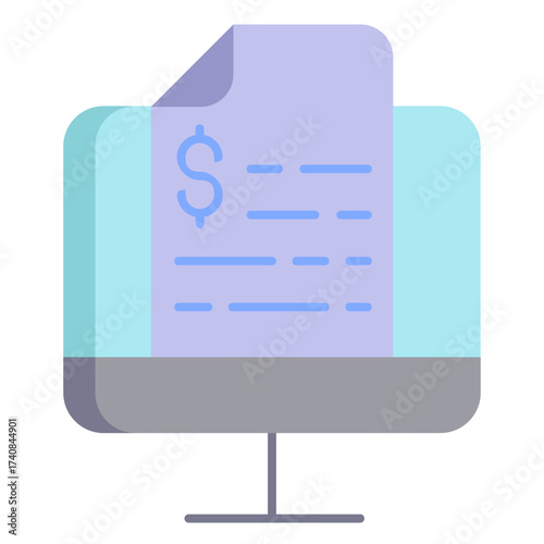 online payment  flat icon design