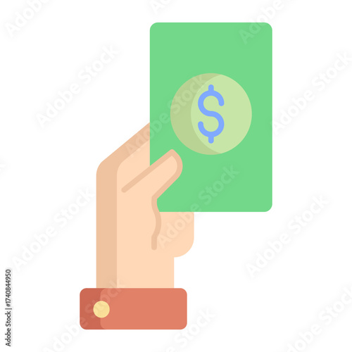 cash payment dollar flat icon design