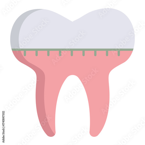 braces flat icon design