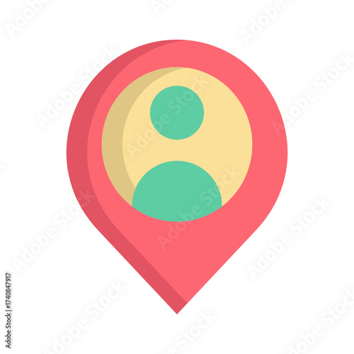 user Location flat icon design