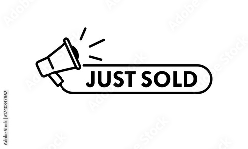 Just sold design logo template illustration