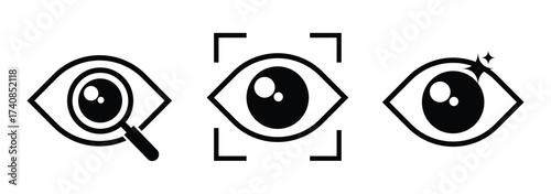 vision icon, see view icons - eyesight symbol - invisible eye hide icon, incognito icon no eye view hidden icon set. Hidden icon vector, vector illustration