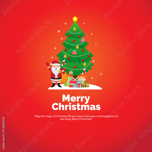 Wallpaper Mural Merry Christmas, Happy Christmas, christmastree, santa, santaclaus, christmaslights, 31st, newyear Torontodigital.ca