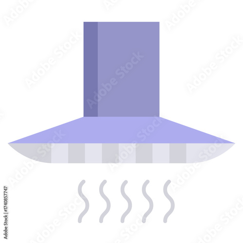 kitchen chimney flat icon design