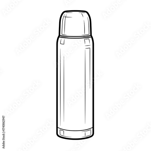 Thermos pouring a hot drink