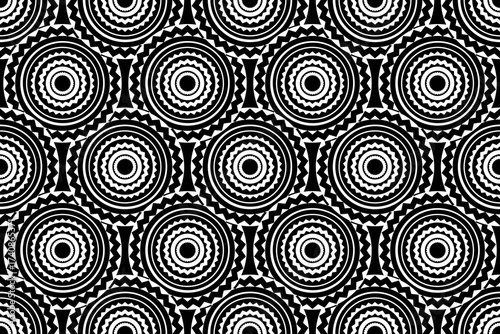 Mandala tribal and ethnic fabric, simple geometric pattern elements are best for fabric design and printing.