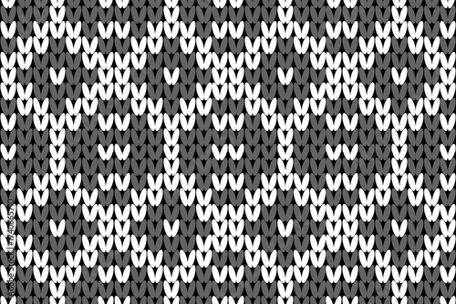 Ethnic seamless, Crochet patterns with simple shapes. Tribal and ethnic fabrics. Simple geometric pattern elements are best used in design, textile printing.