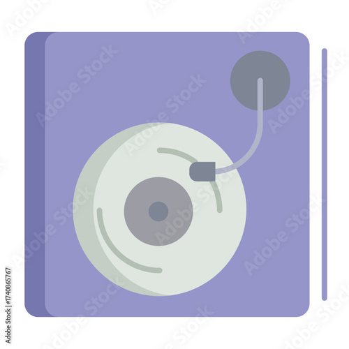 music player flat icon design