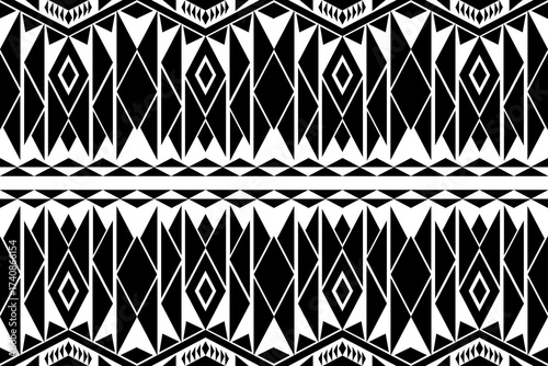 Ethnic seamless, Native patterns with simple shapes. Tribal and ethnic fabrics. Simple geometric pattern elements are best used in design, textile printing.