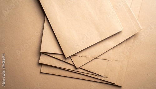 Stack of brown paper bags