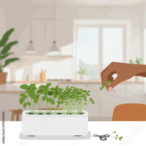 Gardening at home Cultivating fresh herbs indoors