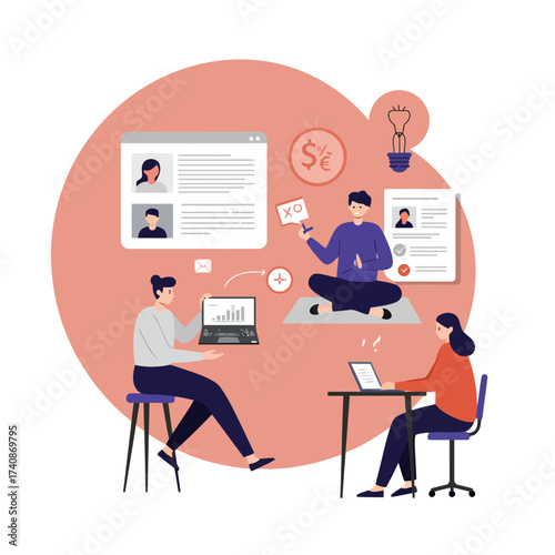 Team collaboration for project success and ideas