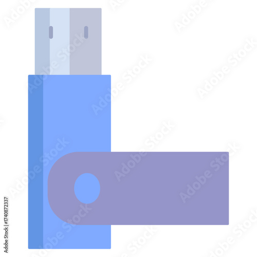 pen drive flat icon design