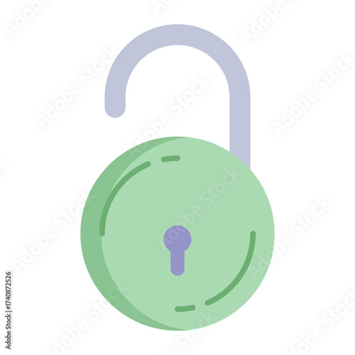 unlock flat icon design