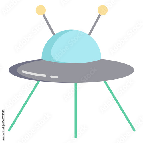 ufo flat icon design