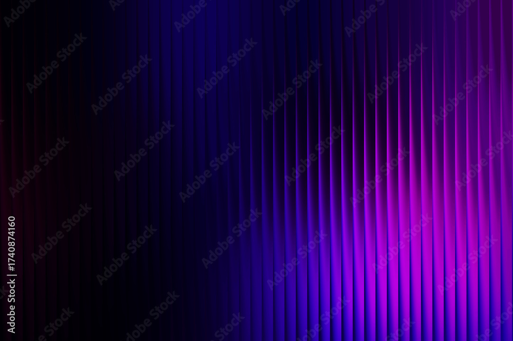Fototapeta premium Dark Abstract with Purple and Blue Vertical Ripples